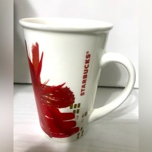 Starbucks 12fl oz red abstract coffee mug